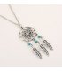N1181 - Retro leaves necklace alloy cobwebs