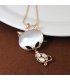 N1229 - Opal Cat Necklace