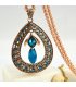 N1258 - Luxurious Blue Pendant Necklace