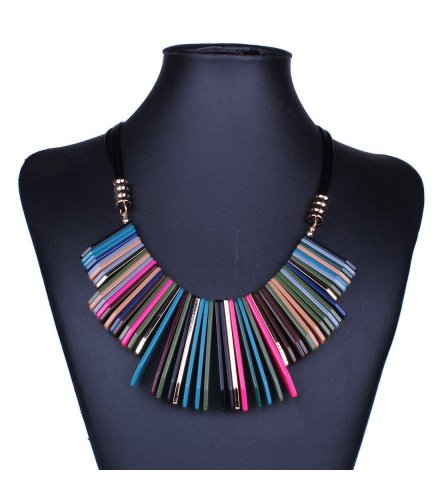 N1329 - Colorful Spiked Necklace