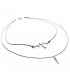 N1361 - Simple Heart Beat Lovers Necklace