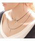 N1361 - Simple Heart Beat Lovers Necklace