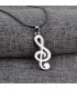 N1392 - Classical Music Note Pendant