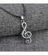 N1392 - Classical Music Note Pendant