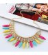 N1450 - Multicolored Short Para necklace