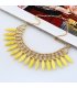 N1452 - Yellow Stone short para necklace
