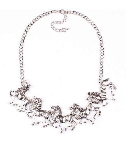 N1537 - Silver Horse Necklace