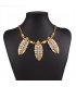 N1546 - Fashion Alloy Leaves Necklace
