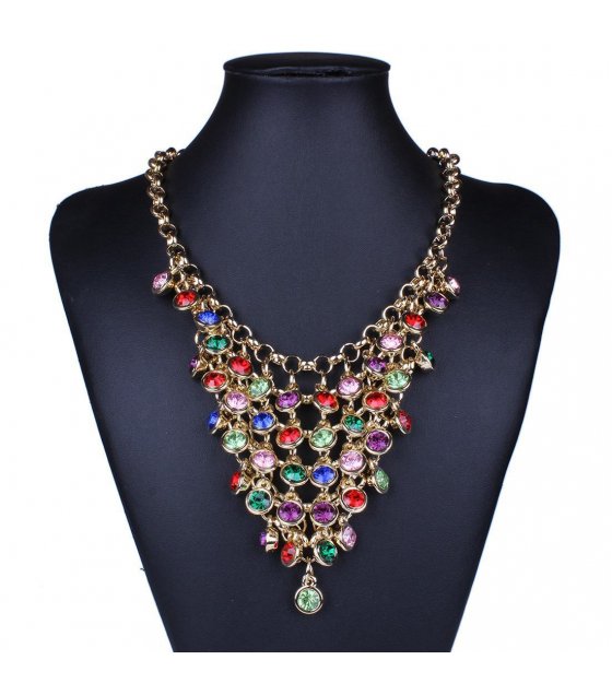 N1552 - Exquisite tassel diamond luxury Necklace |Sri lanka