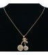 N1619 - Rose Gold Cherry Droplet Necklace
