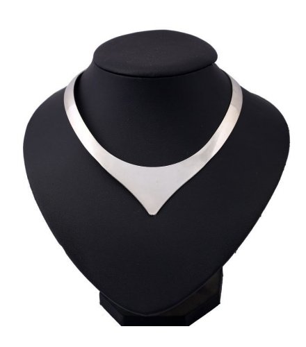 N1649 - Silver Collar Necklace