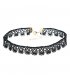 N1658 - Black Choker Necklace Set