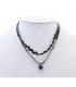 N1678 - Simple Black Necklace