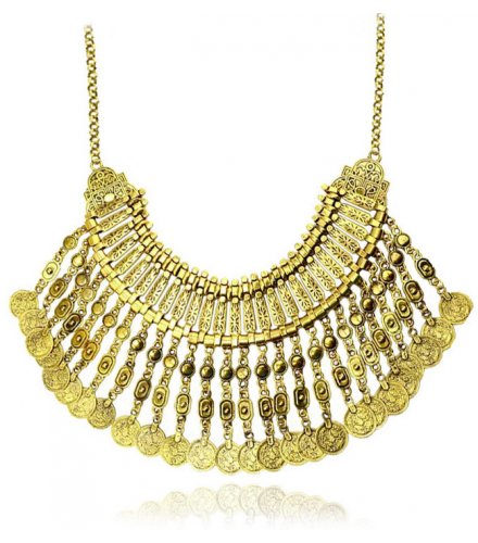 N1736 - Gold coin Necklace