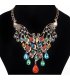 N1760 - Double peacock Necklace