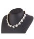 N1763 - Wheat style bright flowers Necklace