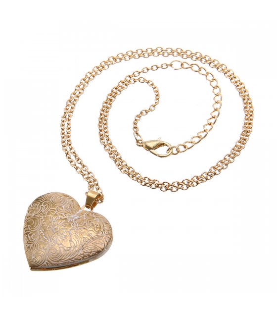 N1780 - Peach Heart Necklace
