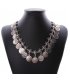 N1789 - Retro carved alloy coins tassel necklace