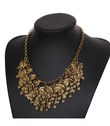 N1794 - Retro multi-layer butterfly Necklace