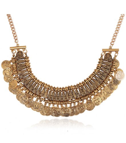 N1811 - Tassel coin necklace