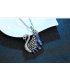 N1841 - Long retro Swan alloy diamond sweater chain