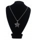 N1847 - Long five-pointed star necklace
