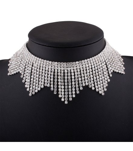 N1855 - Tassel diamond necklace