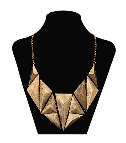 N1938 - Retro Triangle Necklace