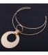N1956 - Geometric Round Necklace