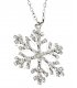 N1968 - Crystal snow pendant necklace