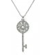N1973 - Diamond garland key necklace