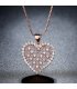 N1984 - Inlaid zircon love necklace