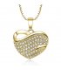 N1987 - Heart Rhinestone Necklace
