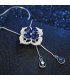 N2022 - Gem flower crystal Necklace