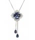 N2022 - Gem flower crystal Necklace