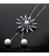 N2033 - Pearl Flower Necklace