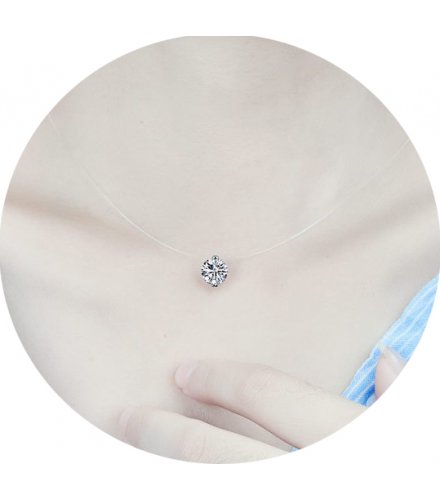 N2042 - Simple Gemstone Necklace