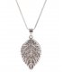 N2080 - Leaves long sweater chain necklace