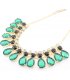 N2093 - Gorgeous gem water drop temperament necklace 