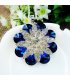 N2105 - Diamond crystal flower sweater chain
