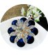 N2105 - Diamond crystal flower sweater chain