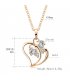 N2124 - Heart-shaped pendant Necklace