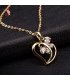 N2124 - Heart-shaped pendant Necklace