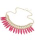 N2137 - Pink Short Para necklace