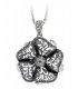 N2147 - Diamond flower necklace