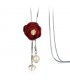 N2148 - Korean wild flower pendant Necklace