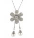 N2164 - Korean fashion high-grade crystal diamond flower sweater chain