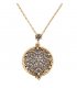 N2171 - Hollow snowflake pendant necklace