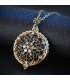 N2171 - Hollow snowflake pendant necklace