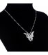 N2173 - Silver Butterfly Pendant Necklace